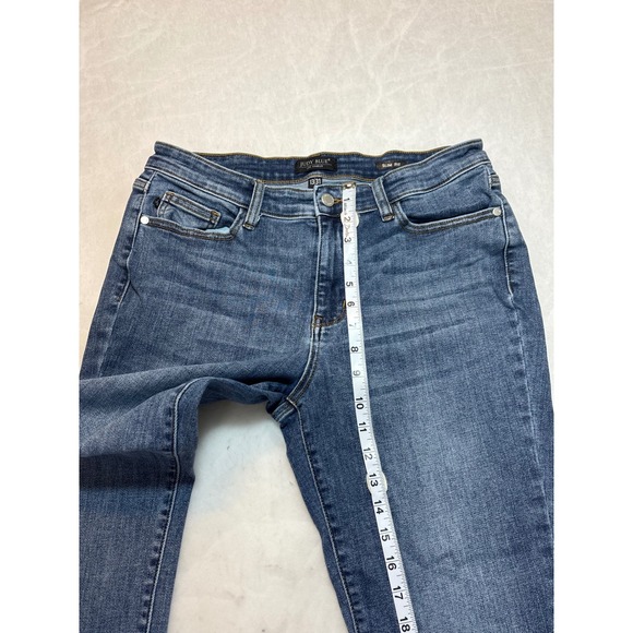 Judy Blue Los Angeles Slim Fit Blue Denim Jeans Womens Size 13/31 - Picture 6 of 8
